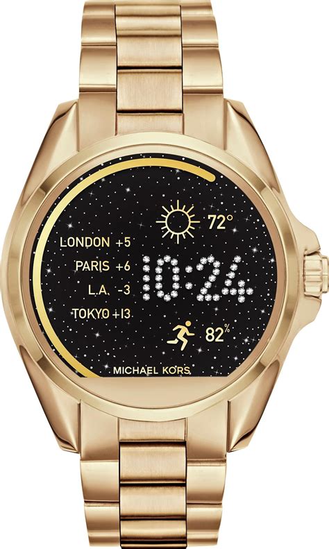 michael kors mini bradshaw gold watch|Michael Kors gen bradshaw smartwatch.